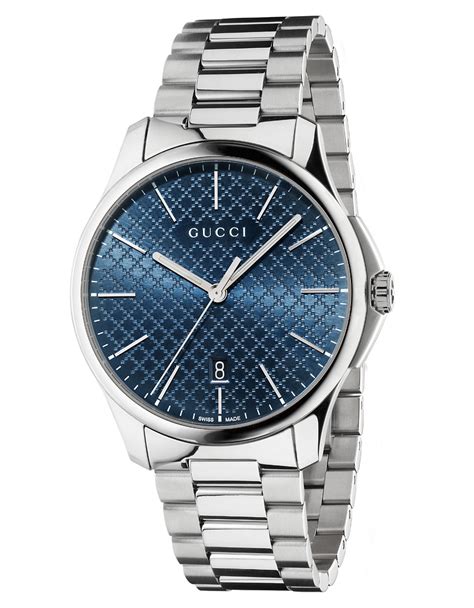 stainless steel silver gucci watch.